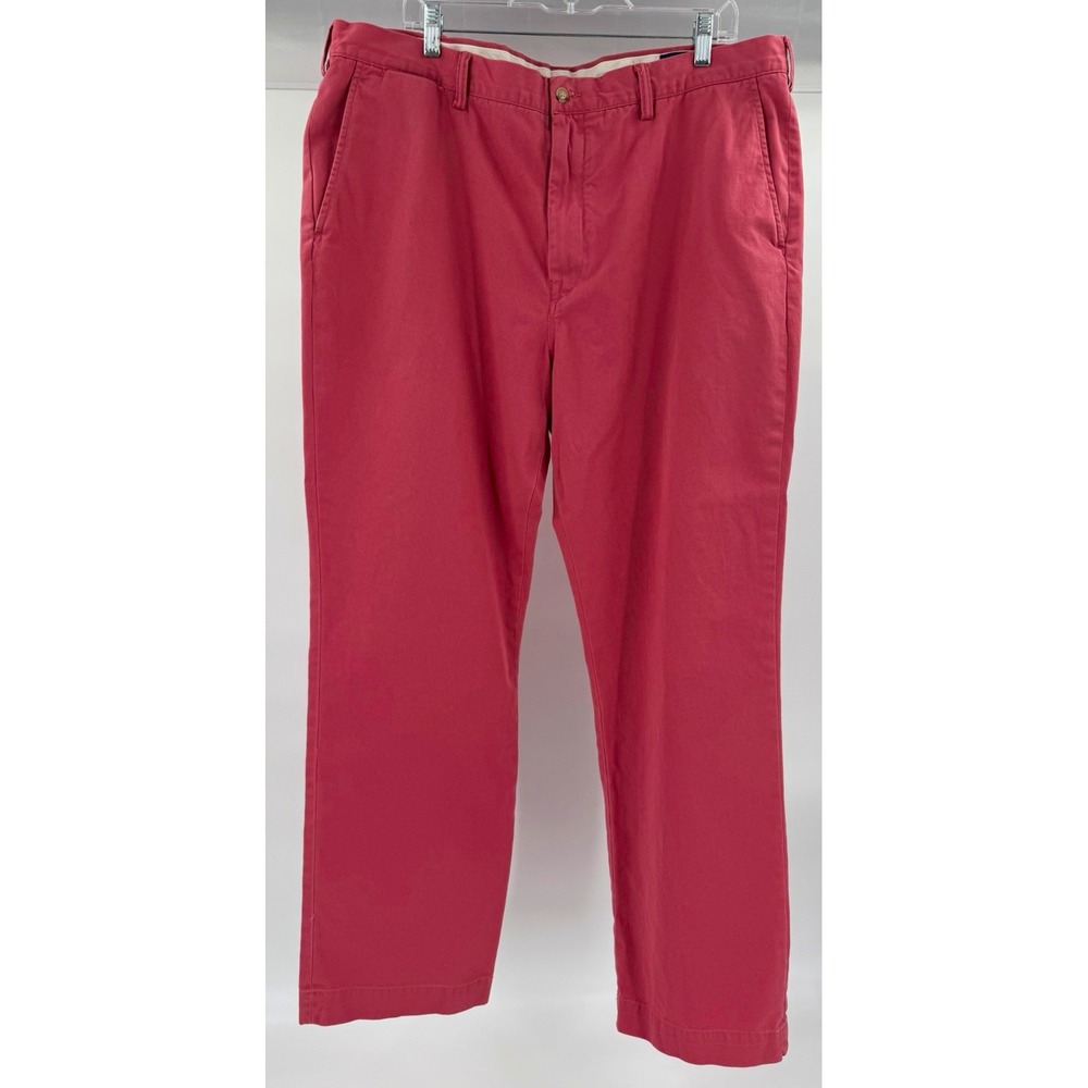 Polo Ralph Lauren The Polo Chino Men's Pink Cotton Twill Classic Fit 40 Pants